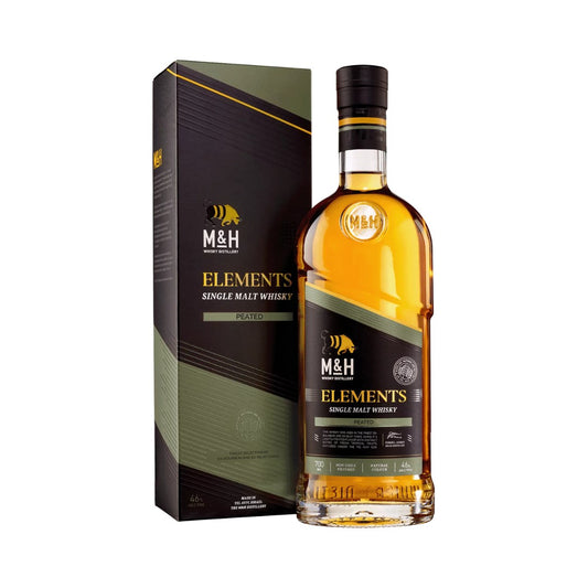 Israeli Whisky - Milk & Honey Elements Peated Single Malt Whisky 700ml (ABV 46%)