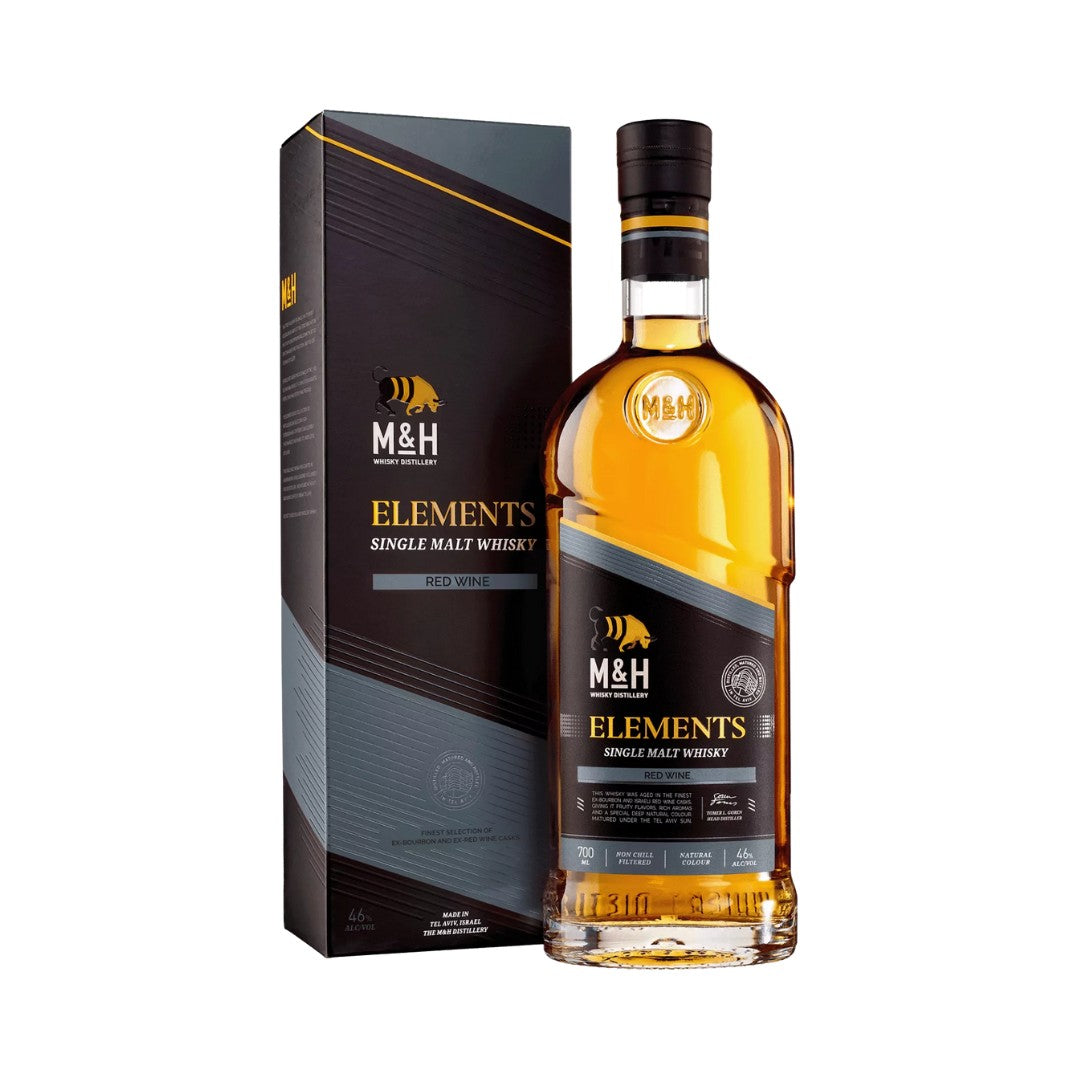 Israeli Whisky - Milk & Honey Elements Red Wine Cask Single Malt Whisky 700ml (ABV 46%)