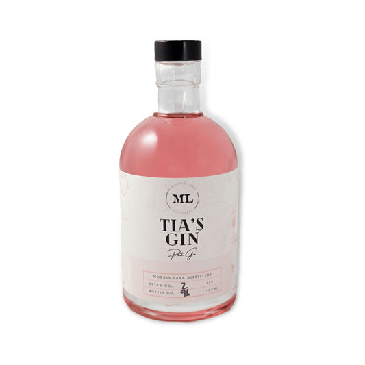 Australian Gin - Morris Lane Tia's Pink Gin 500ml (ABV 42%)