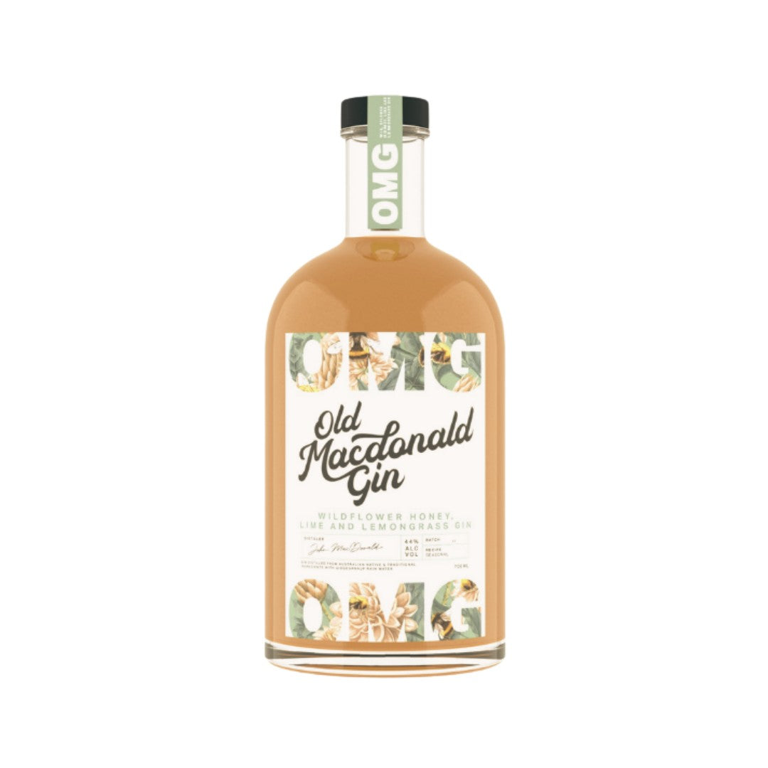 Australian Gin - OMG Wildflower Honey, Lime and lemongrass Gin 700ml (ABV 44%)