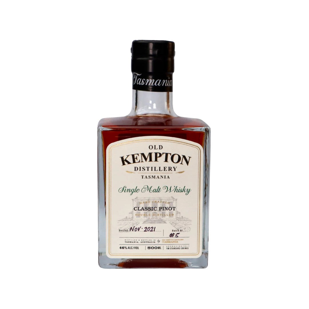 Australian Whisky - Old Kempton Distillery Classic Pinot Single Malt Whisky 500ml (ABV 46%)