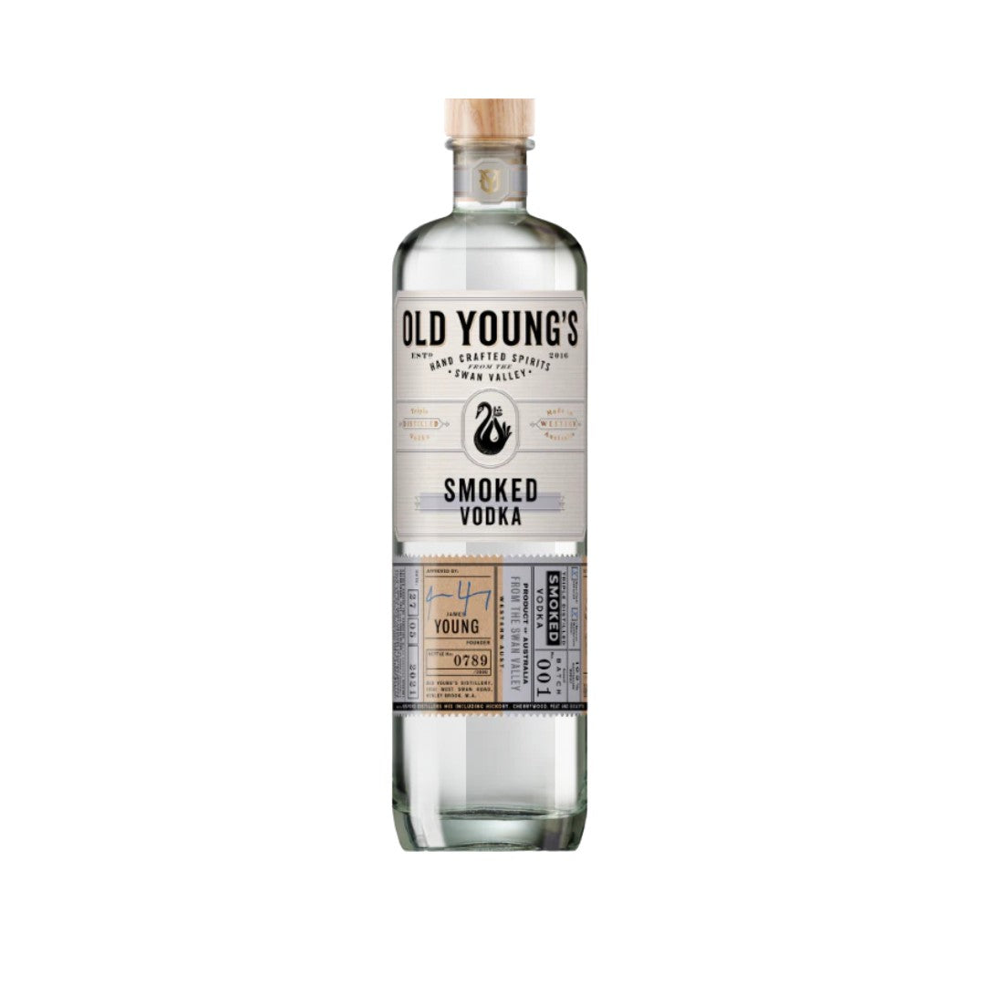 Australian Vodka - Old Young's Smoked Vodka 700ml (ABV 40%)