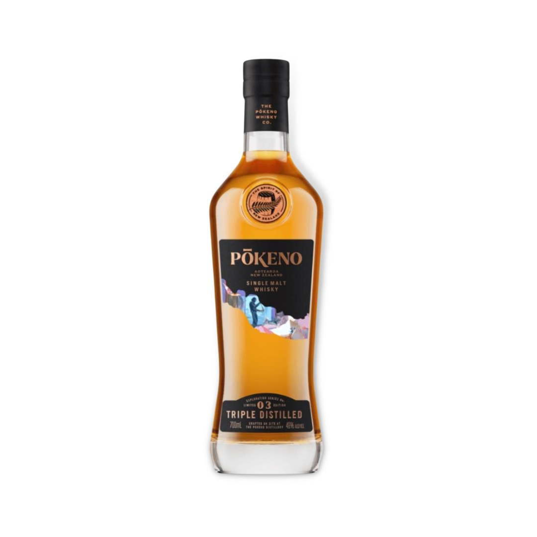 New Zealand Whisky - Pokeno Triple Distilled (Exploration Series No.3) Single Malt Whisky 700ml (ABV 49%)