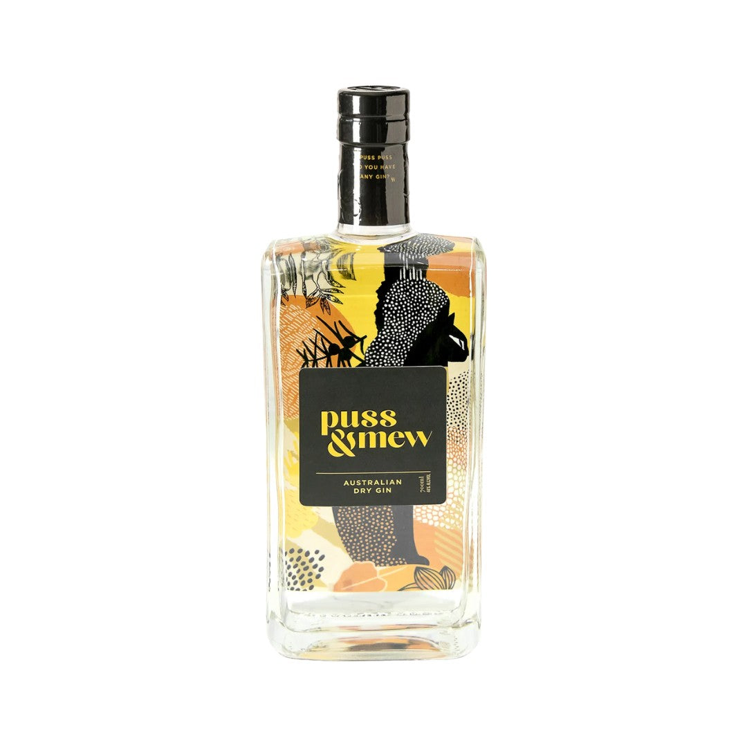 Australian Gin - Puss & Mew Australian Dry Gin 700ml (ABV 44%)