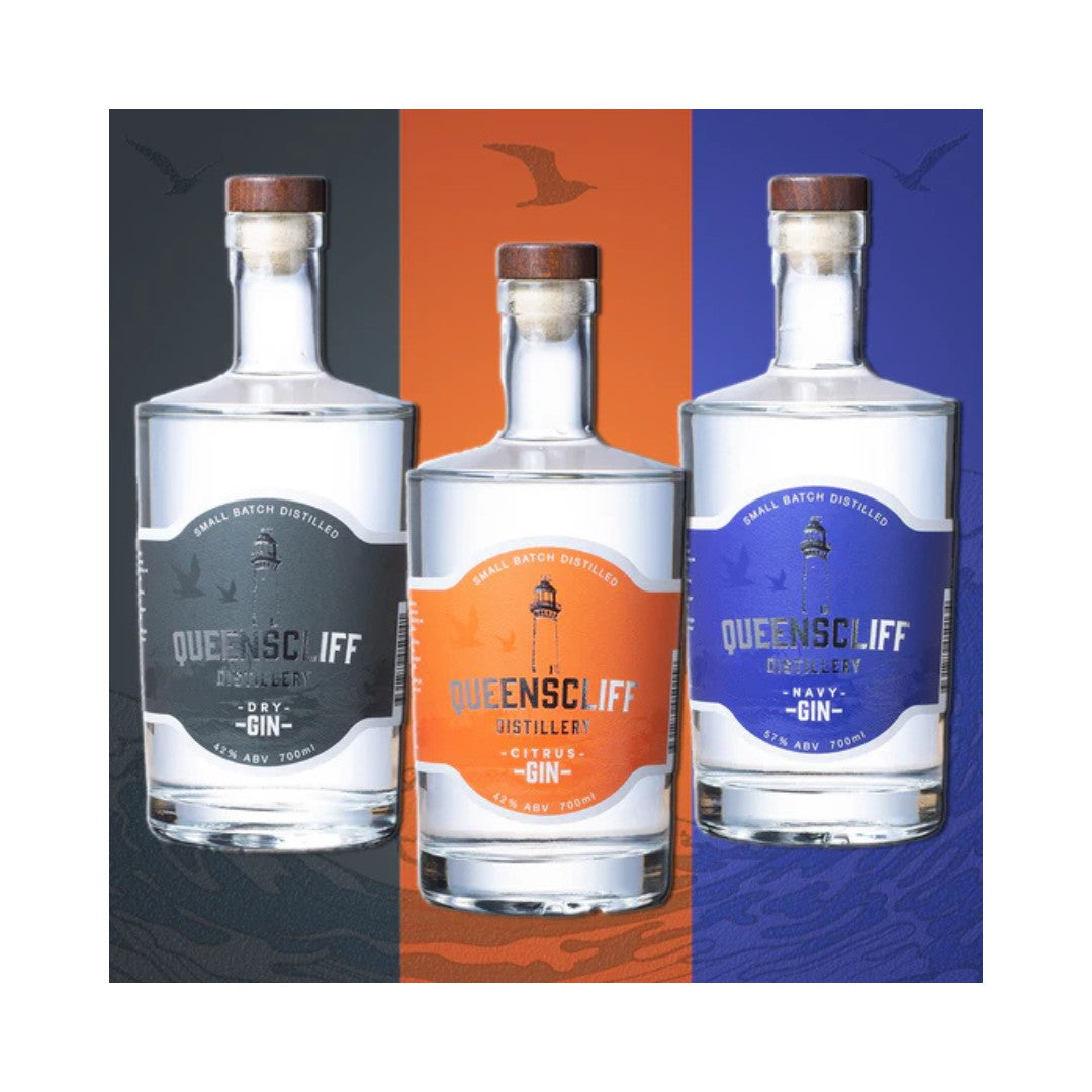 Australian Gin - Queenscliff Navy Gin Gift Pack (3 x 200ml)