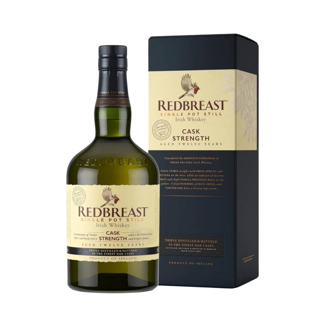 Irish Whiskey - Redbreast 12 Year Old Cask Strength Single Pot Still Irish Whiskey 700ml (ABV 58%)