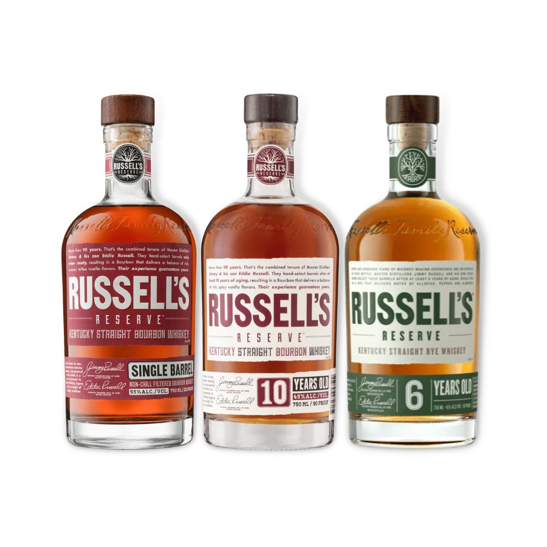 Russell's Reserve Rye Russell's Reserve 6YO Kentucky Straight Rye Whiskey 750ml (ABV 45% ...
