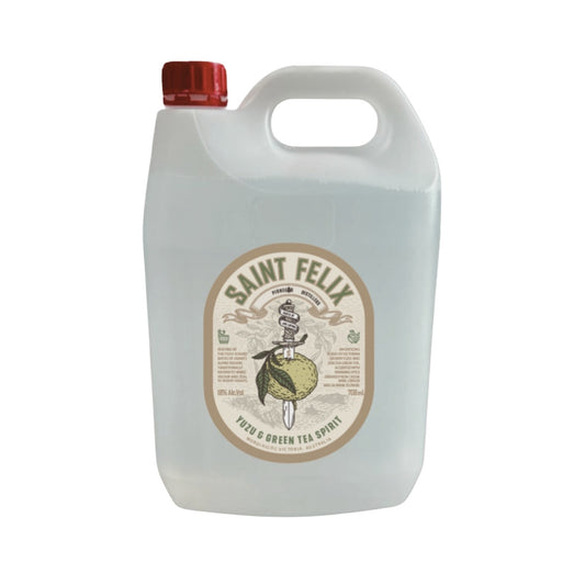 Australian Vodka -Saint Felix Distillery Yuzu & Green Tea Spirit 700ml / 5ltr (ABV 35%)