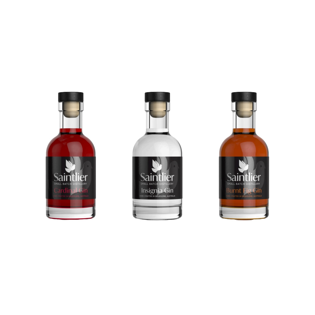 Australian Gin - Saintlier Summer Gin Gift Pack 3 X 200ml (ABV 45%)