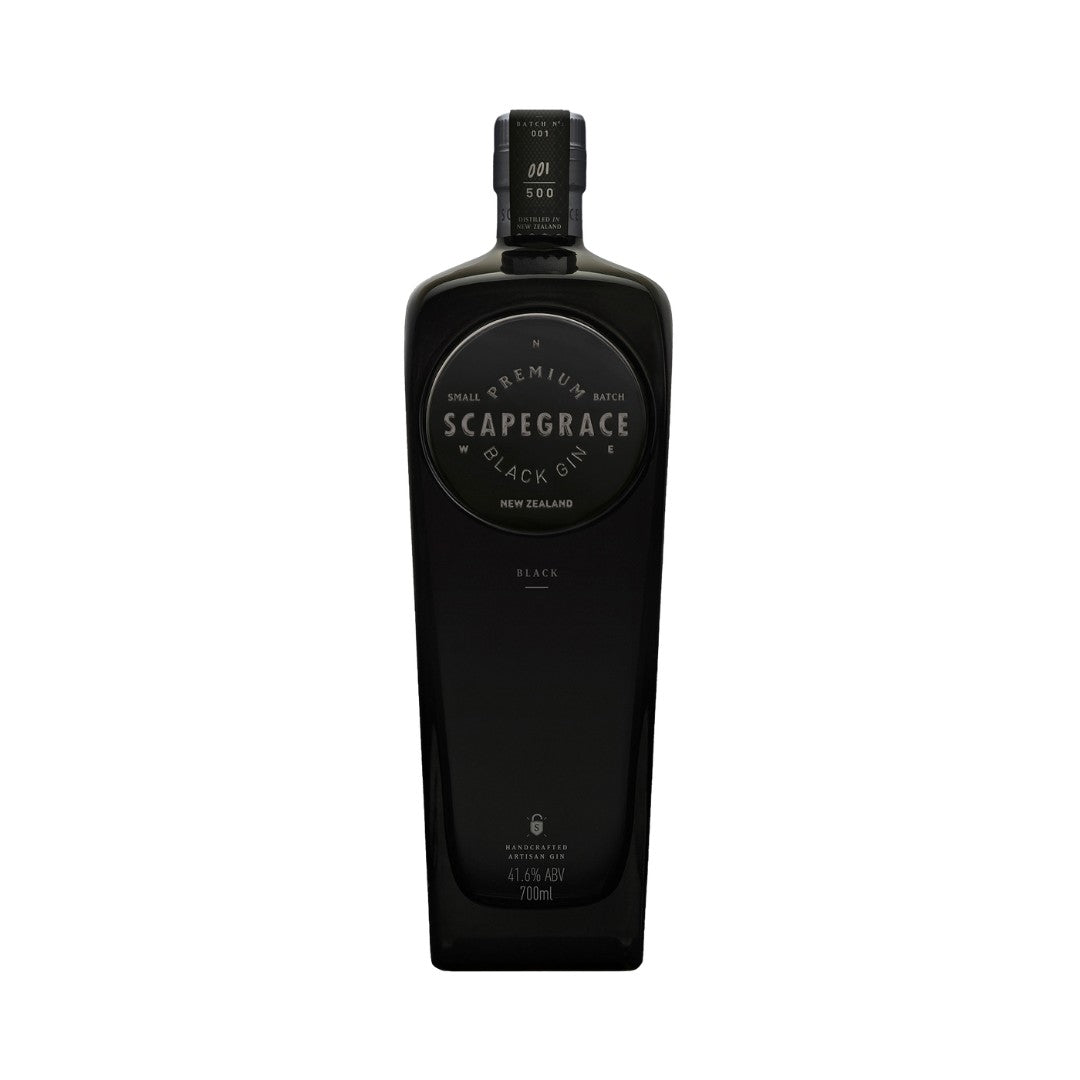 New Zealand Gin - Scapegrace Black Gin 700ml (ABV 41%)