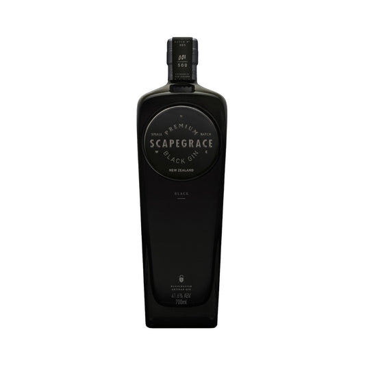 New Zealand Gin - Scapegrace Black Gin 700ml (ABV 41%)
