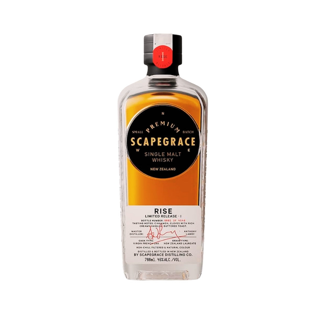 New Zealand Whisky - Scapegrace Rise I Single Malt Whisky 700ml (ABV 46%)