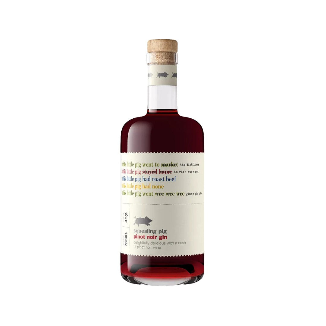 New Zealand Gin - Squealing Pig Pinot Noir Gin 700ml (ABV 40%)