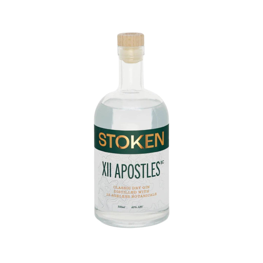 Australian Gin - Stoken XII Apostles BC Classic Dry Gin 500ml (ABV 40%)
