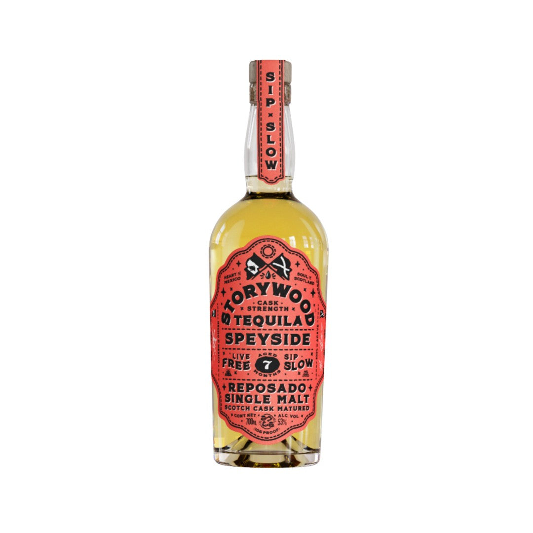Reposado - Storywood Speyside 7 Cask Strength Reposado Tequila 700ml (ABV 53%)