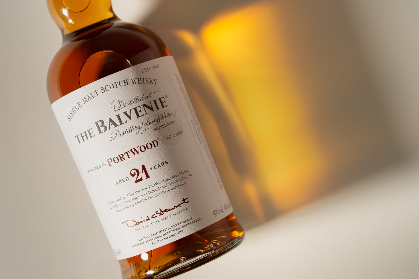 Balvenie 21YO Portwood Finish Single Malt Scotch Whisky 700ml (ABV 40%)