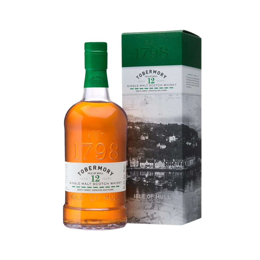 Scotch Whisky - Tobermory 12YO Single Malt Scotch Whisky 700ml (ABV 46%)