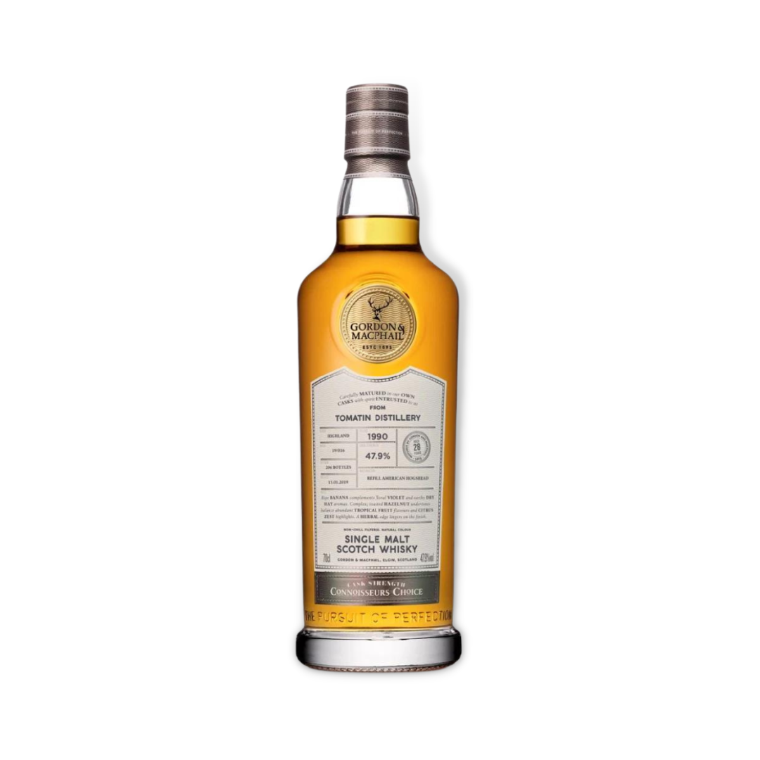 Scotch Whisky - Tomatin 1990 28 Year Old Cask Strength (G&M Connoisseurs Choice) Single Malt Scotch Whisky 700ml (ABV 47.9%)