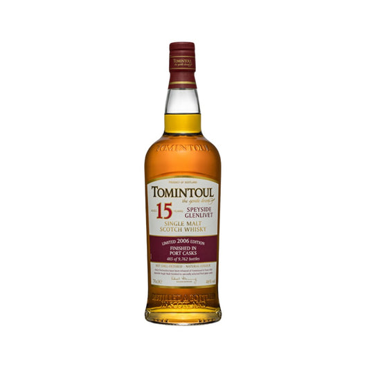 Scotch Whisky - Tomintoul 15YO Portwood Single Malt Scotch Whisky 700ml (ABV 46%)