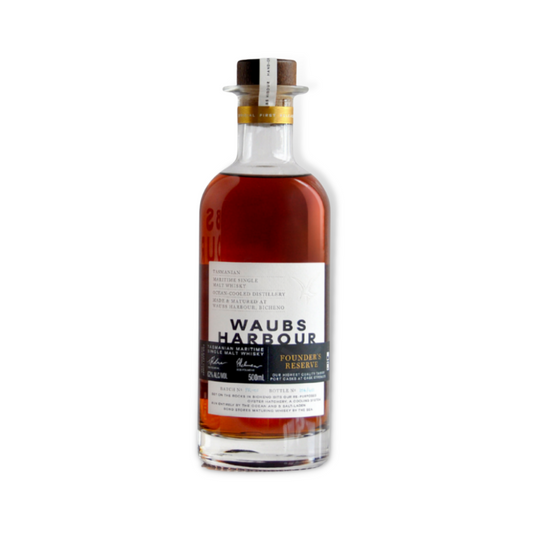 Australian Whisky - Waubs Harbour Founder's Reserve Single Malt Whisky 500ml (ABV 62%)