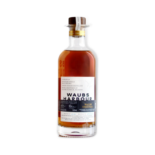 Australian Whisky - Waubs Harbour Waubs Original Single Malt Whisky 500ml (ABV 43%)