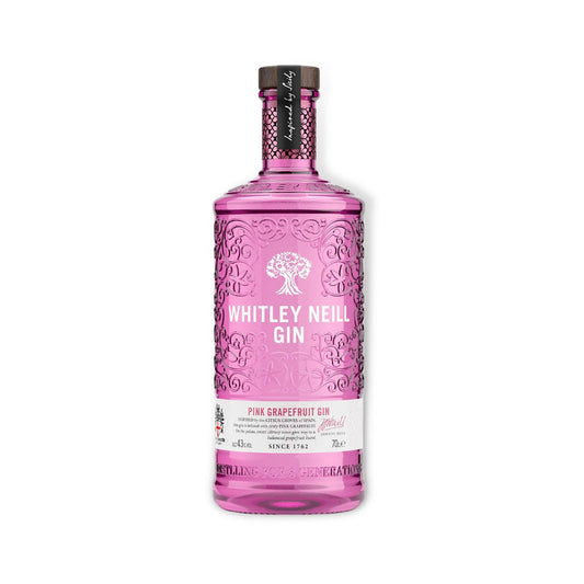 United Kingdom Gin - Whitley Neill Pink Grapefruit Gin 700ml (ABV 43%)