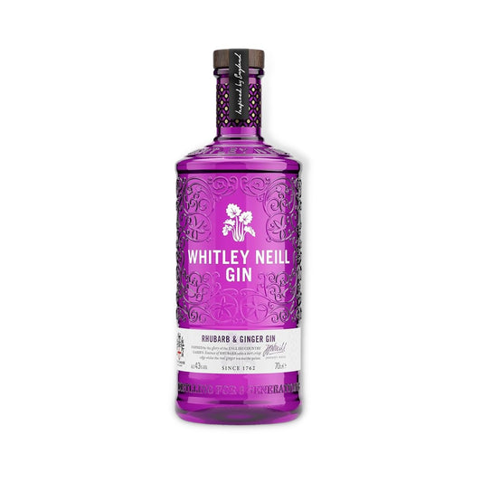 United Kingdom Gin - Whitley Neill Rhubarb & Ginger Gin 700ml (ABV 43%)
