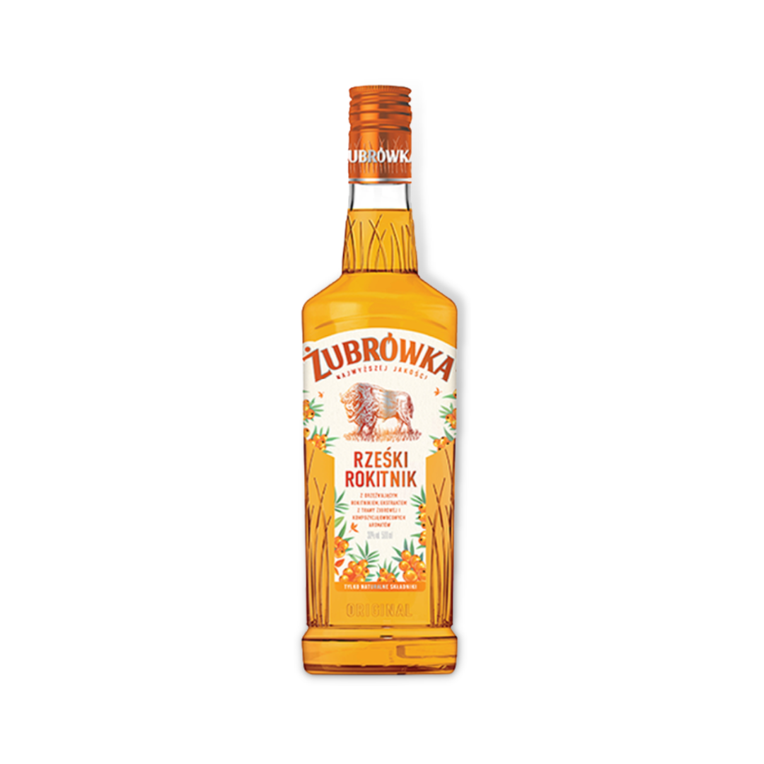 Polish Vodka -Zubrowka Rzeski Rokitnik (Sea Buckthorn) Vodka 500ml (ABV 30%)