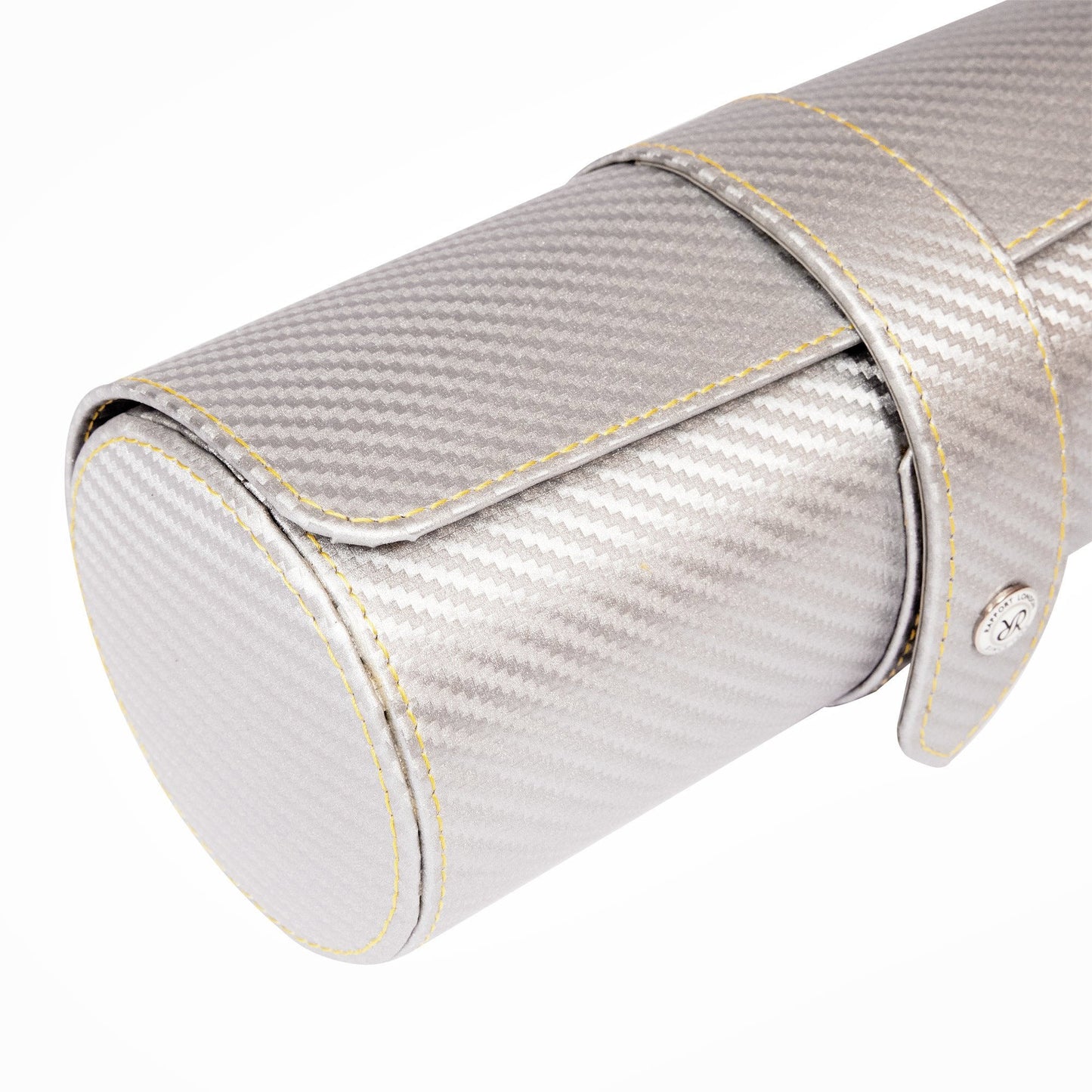 Carbon Three Watch Roll - Silver