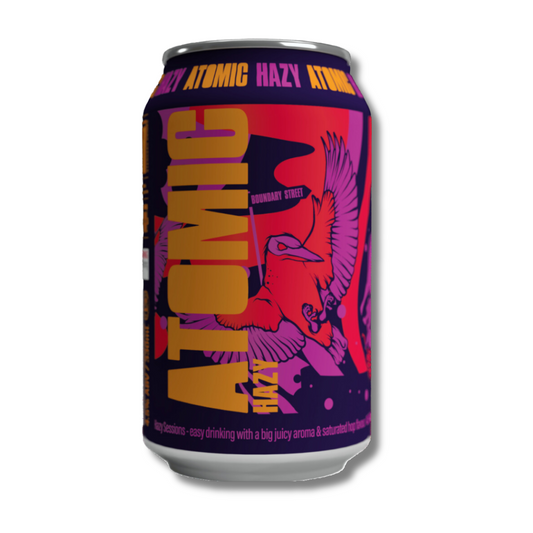 Pale Ale - Atomic Beer Project Hazy Pale Ale 330ml Case of 16 (ABV 4.5%)