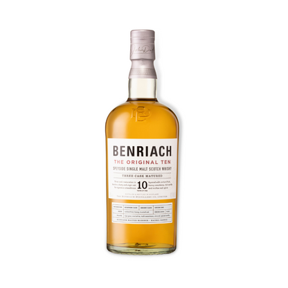 Scotch Whisky - Benriach The Original 10 Year Old Three Cask Matured Single Malt Scotch Whisky 700ml (ABV 43%)