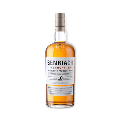 Scotch Whisky - Benriach The Smoky 10 Year Old Three Cask Matured Single Malt Scotch Whisky 700ml (ABV 46%)