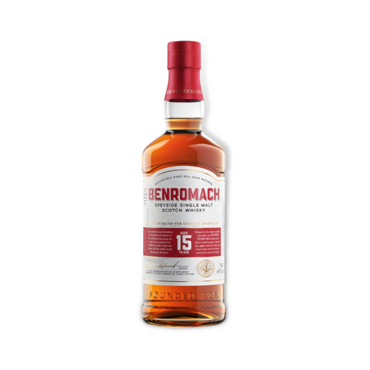 Scotch Whisky - Benromach 15 Year Old Speyside Single Malt Scotch Whisky 700ml (ABV 43%)