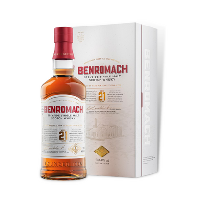 Scotch Whisky - Benromach 21 Year Old Speyside Single Malt Scotch Whisky 700ml (ABV 43%)