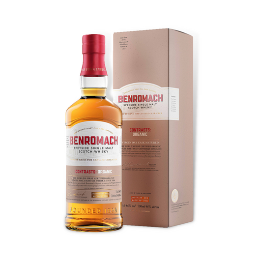 Scotch Whisky - Benromach Contrasts: Organic Speyside Single Malt Scotch Whisky 700ml (ABV 46%)