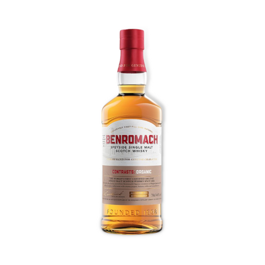 Scotch Whisky - Benromach Contrasts: Organic Speyside Single Malt Scotch Whisky 700ml (ABV 46%)