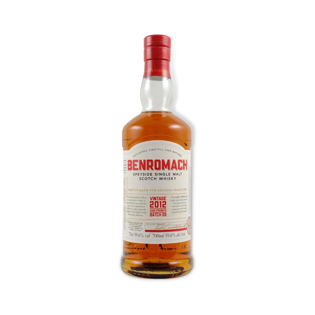 Scotch Whisky - Benromach Vintage 2012 (Batch 03) Cask Strength Speyside Single Malt Scotch Whisky 700ml (ABV 59.6%)