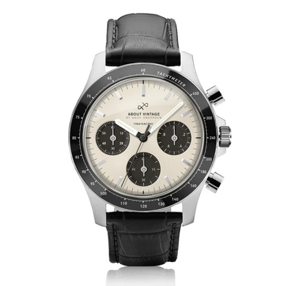 1960 Racing Chronograph Steel / Off White & Black