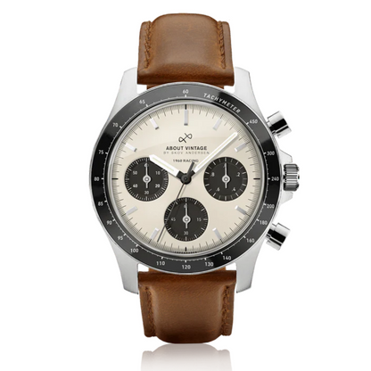 1960 Racing Chronograph Steel / Off White & Black