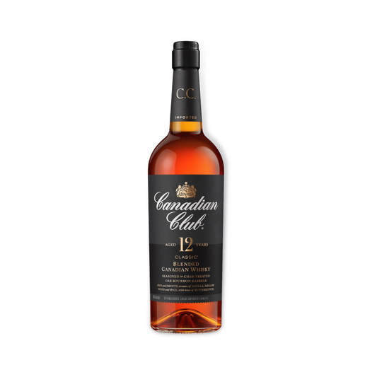 Canadian Whisky - Canadian Club 12 Year Old Classic Blended Canadian Whisky 700ml (ABV 40%)