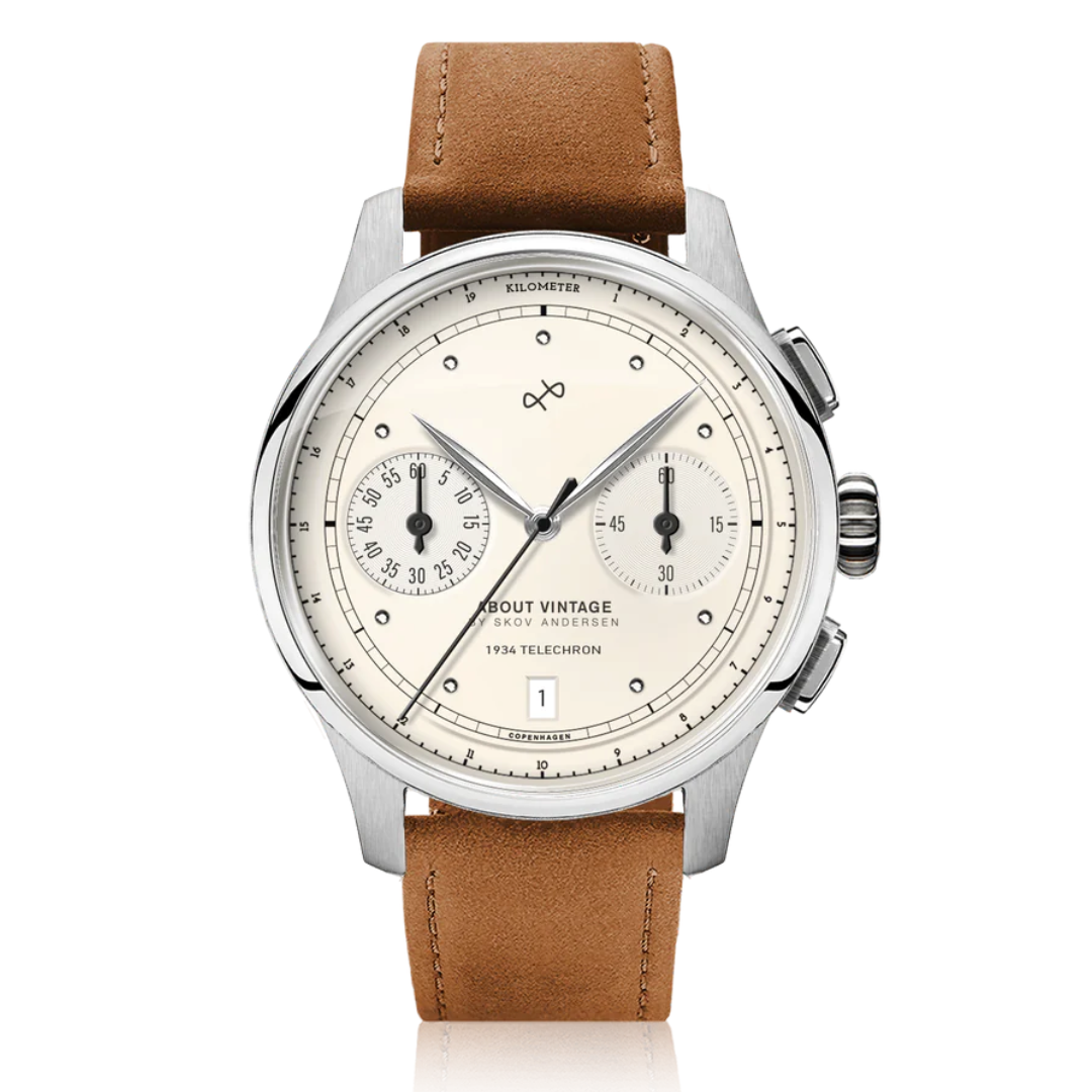 1934 TELECHRON Steel / Off White – Luca Collections