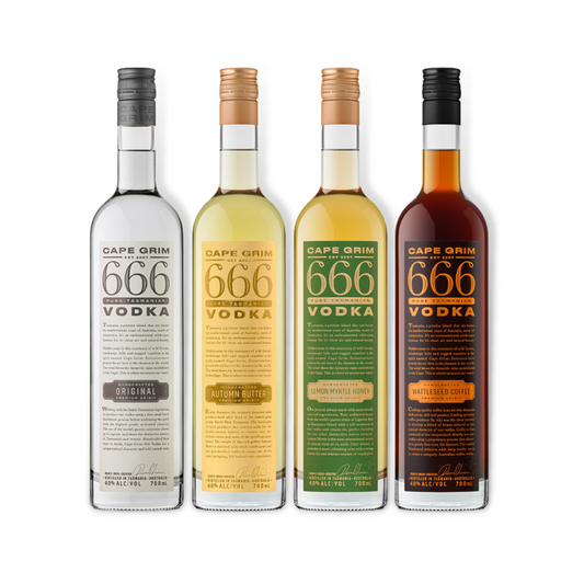 Australian Vodka -Cape Grim 666 Lemon Myrtle Honey Vodka 700ml (ABV 40%)