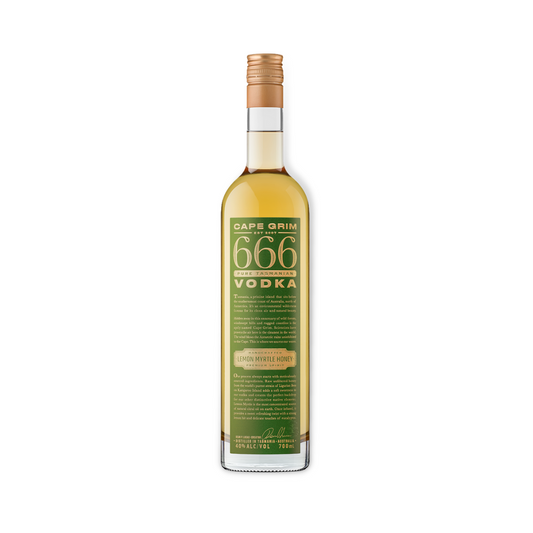 Australian Vodka -Cape Grim 666 Lemon Myrtle Honey Vodka 700ml (ABV 40%)