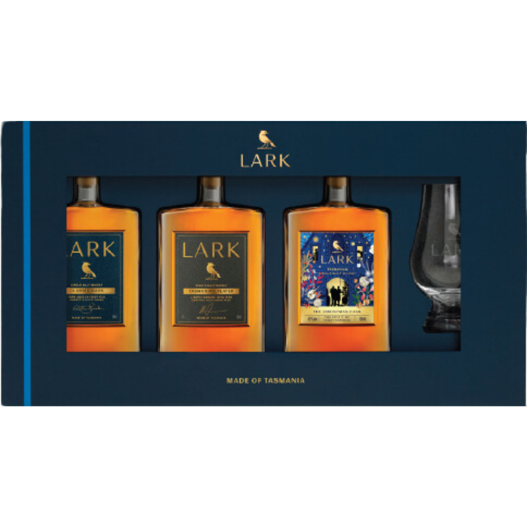 Lark The Christmas Cask 2024 Gift Pack with Glencairn Glass 3x100ml