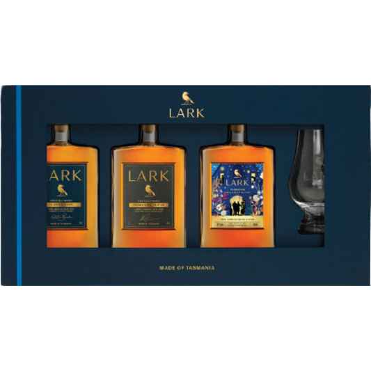 Lark The Christmas Cask 2024 Gift Pack with Glencairn Glass 3x100ml