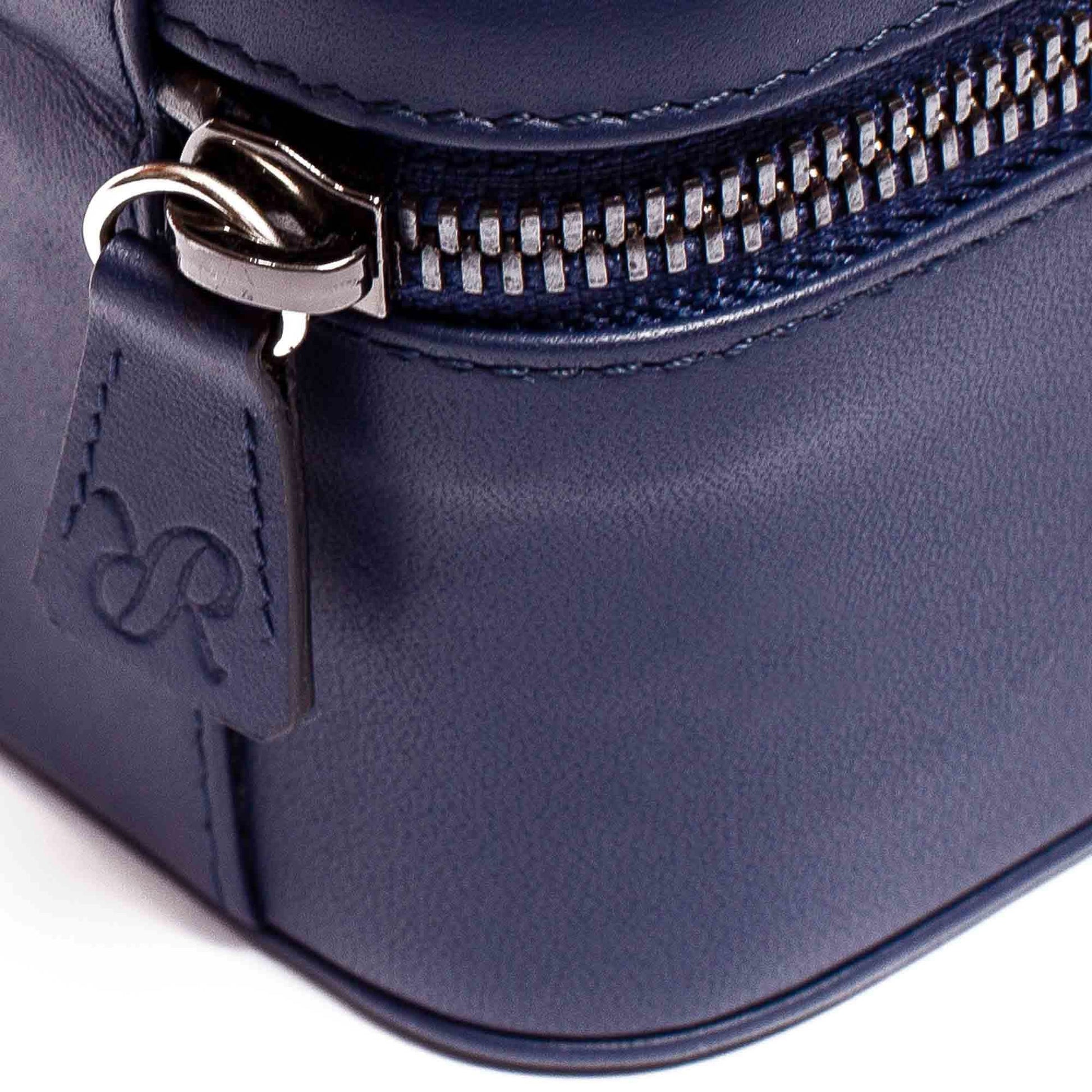 Hyde Park Two Watch Zip Case - Navy