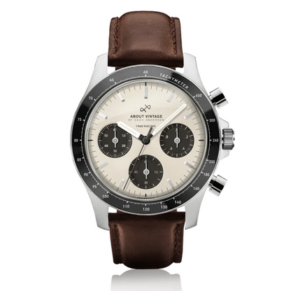 1960 Racing Chronograph Steel / Off White & Black