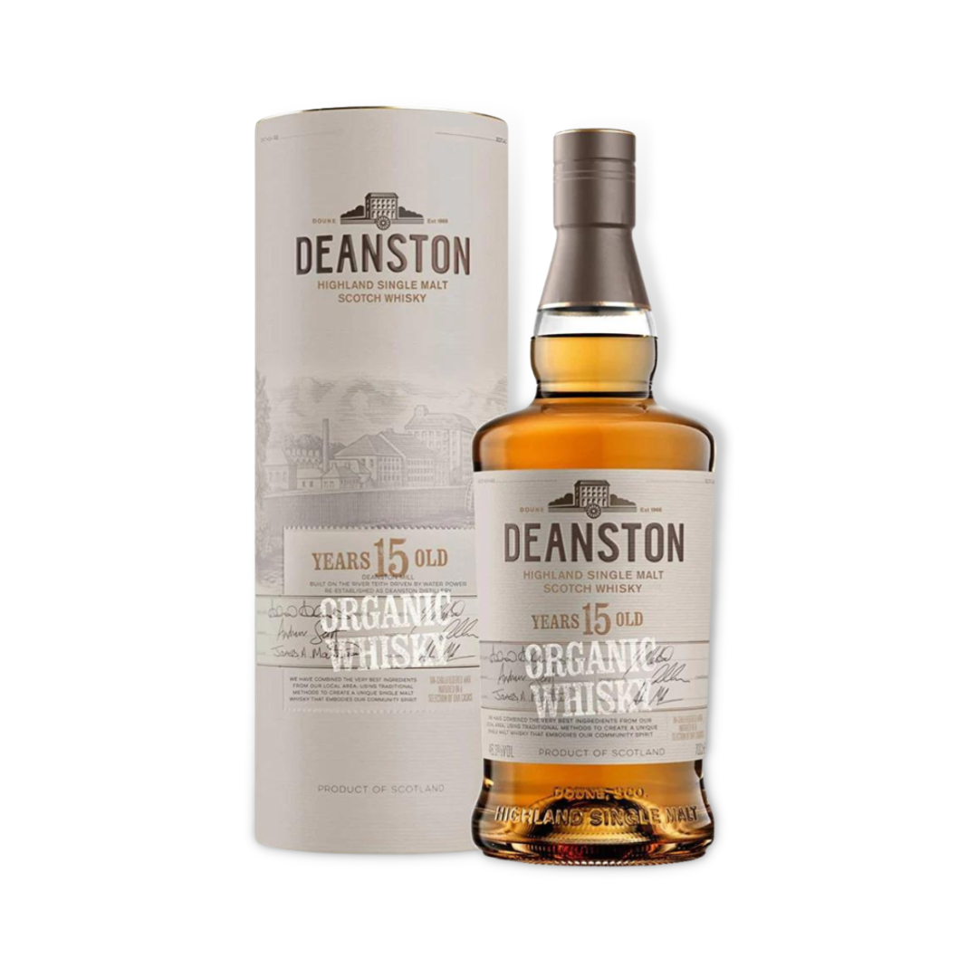 Scotch Whisky - Deanston 15 Year Old Organic Highland Single Malt Scotch Whisky 700ml (ABV 46.3%)