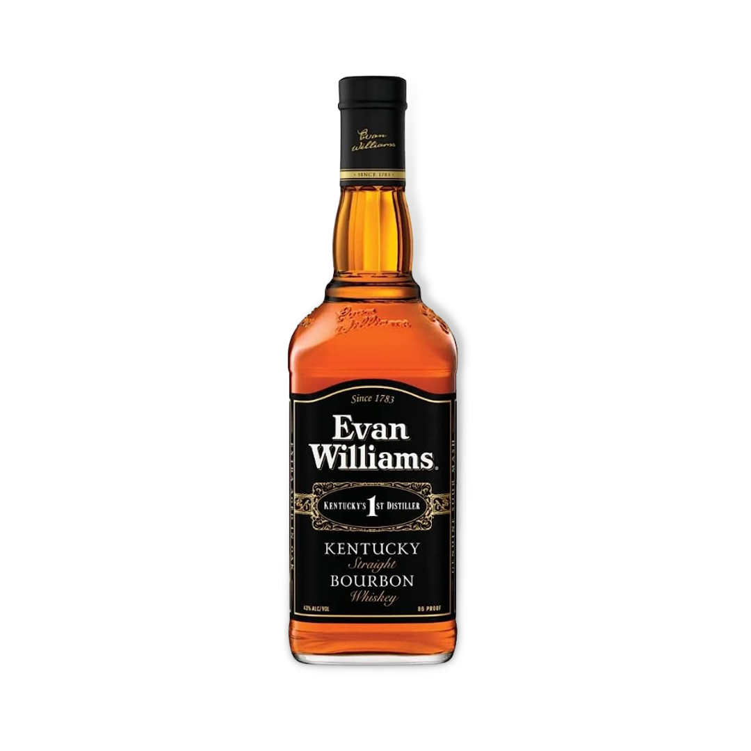 American Whiskey - Evan Williams Black Label Kentucky Straight Bourbon Whiskey 700ml (ABV 43%)