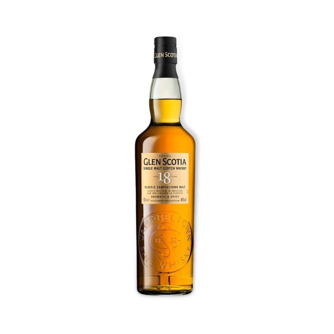 Scotch Whisky - Glen Scotia 18 Year Old Single Malt Scotch Whisky 700ml (ABV 46%)